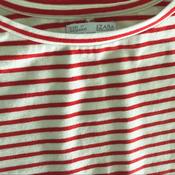 Zara striped cropped tee - Picture 3 of 7